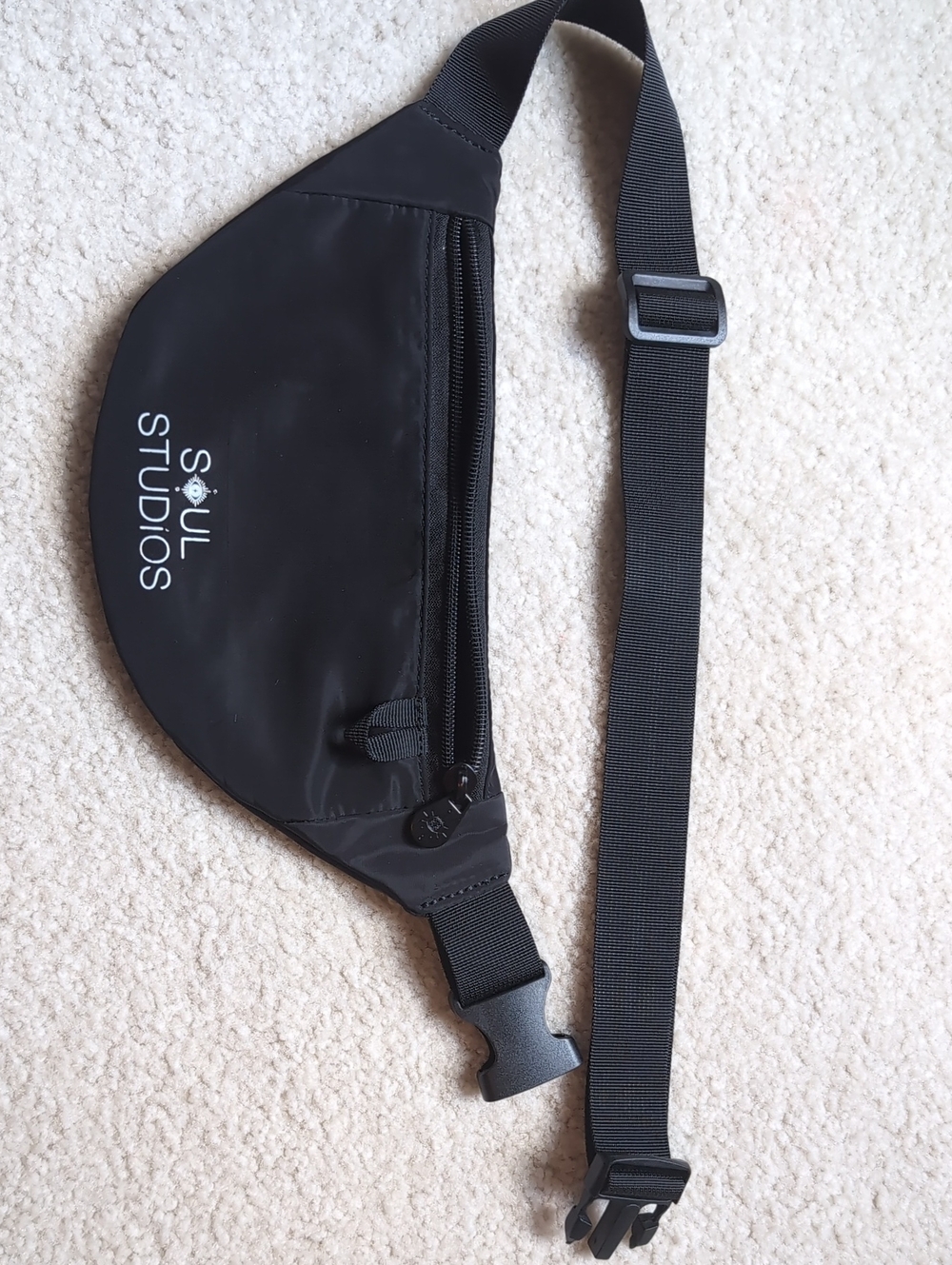 Black Crossbody or Hip/ Waist pack with Adjustable Strap
